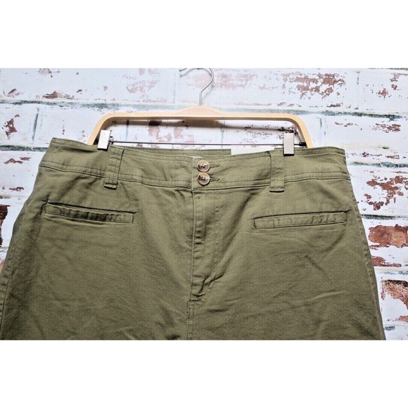 A New Day Wide Cotton Blend Leg High Rise Cropped Pants - Picture 6 of 10